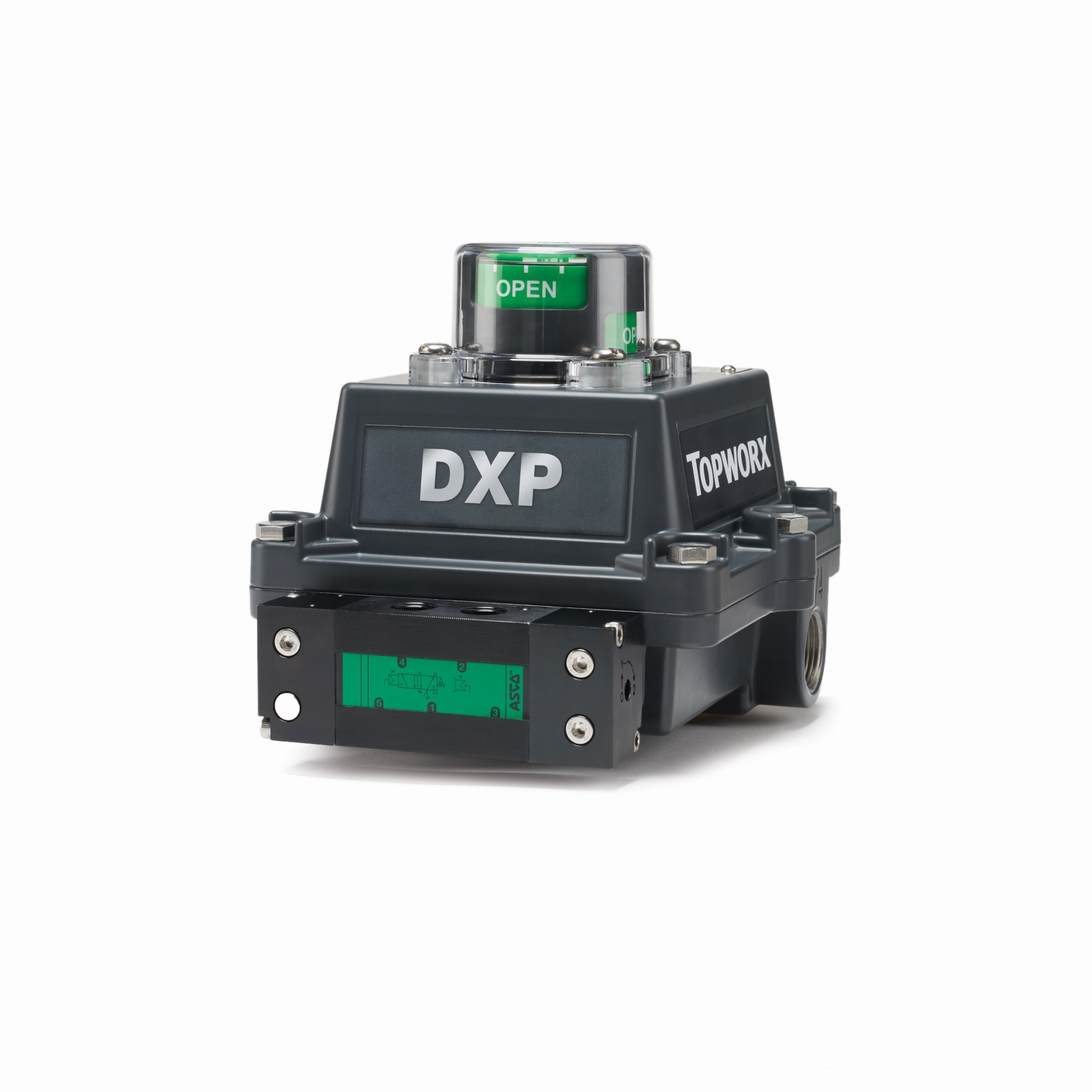 TopWorx D-Series discrete valve controllers with
HART are certified for use in every world area for
continuous performance monitoring